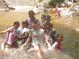 Cooling off by the Waterfall