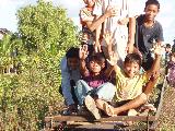 Boys on Train Cart